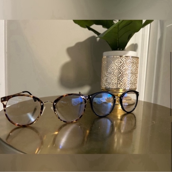 Amazon Blue Light Blocking Glasses, Pack of 2, Black and Gold and Brown Leopard - Picture 6 of 13